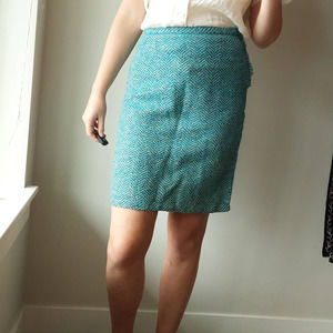 Vintage 50s 60s Tweed Mod Mini Skirt